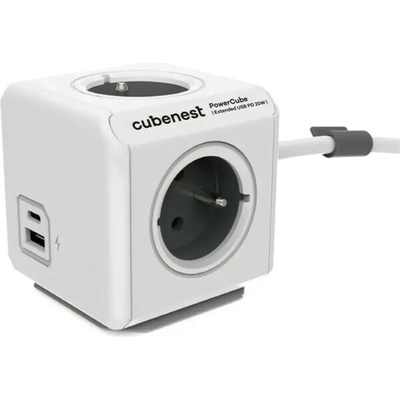 Cubenest PowerCube Extended USB 1,5 m šedá