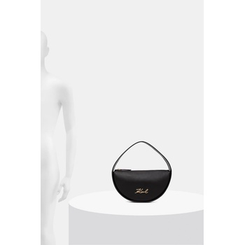 KARL LAGERFELD чанта тип кроасан дамска от кожа K/SIGNATURE (B2W30004)