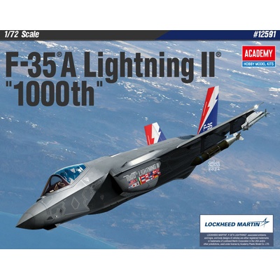 ACADEMY Model Kit letadlo 12591 F-35A Lightning II 1000th1:72