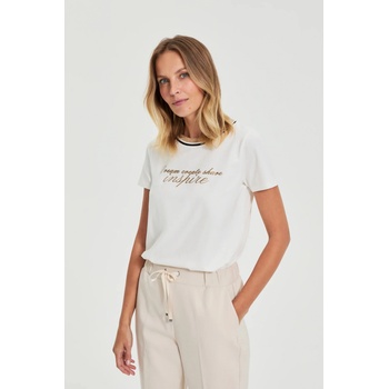 Moodo Бяла блуза с надпис Moodo Moodo | Byal | ЖЕНИ | XXL