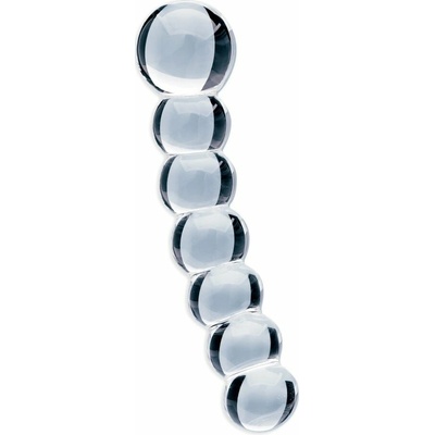Clarity Celestial Orb obojstranné dildo z borosilikátového skla 17 x 3,8 cm