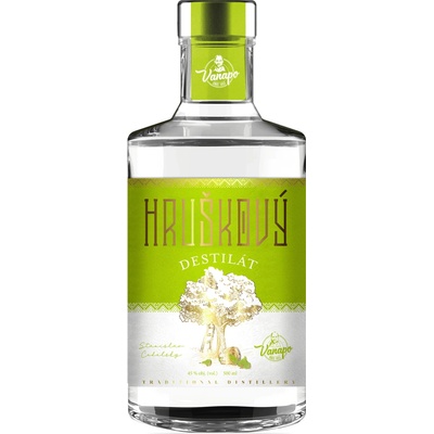 Vanapo Hruškový Destilát 45% 0,5 l (čistá fľaša)