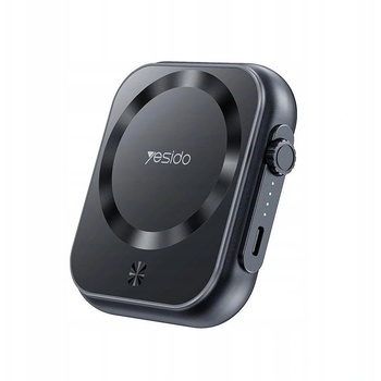 4kom. pl Yesido YP59 5000 mAh Power Bank 20W USB-C + 15W MagSafe, сив