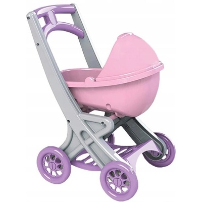 Doloni Пластмасова количка за кукли - розова/сива