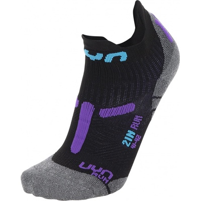 Uyn dámské ponožky RUN 2IN SOCKS černá/fialová