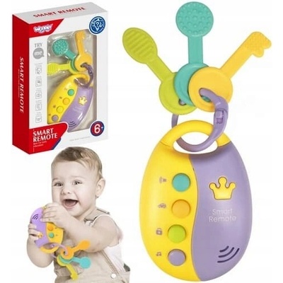 Woopie Baby Interaktivní klíče do auta s hračkou na kousání 2v1