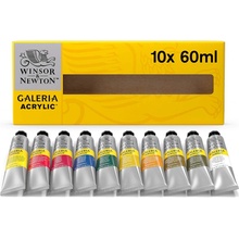 WINSOR & NEWTON GALERIA AKRYLOVÉ FARBY SADA 10X60 ML