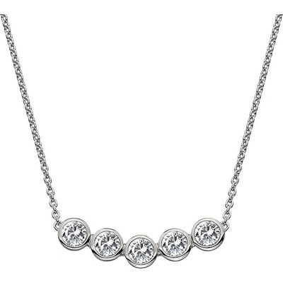 Hot Diamonds Nežný strieborný náhrdelník s topaz a pravým diamantom Willow DN129