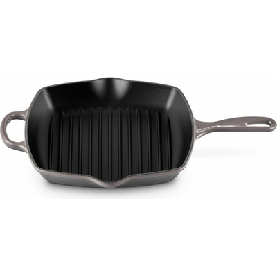 Le Creuset Grilovací pánev SIGNATURE 26 cm, FLINT, litina
