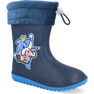 KTR Barefoot detské gumáky navy námornická