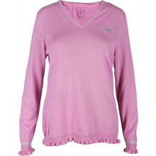 Girls Golf Basic Ruffle Dámsky sveter ružový