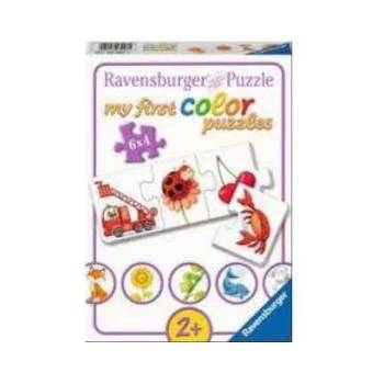 Ravensburger Моят първи пъзел Ravensburg 6х4 части - Моите цветове, 7003007