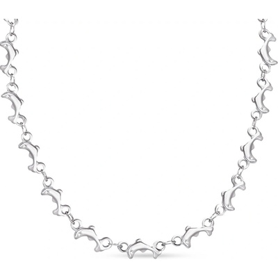 Biju Řetízek z chirurgické oceli delfín 3002116