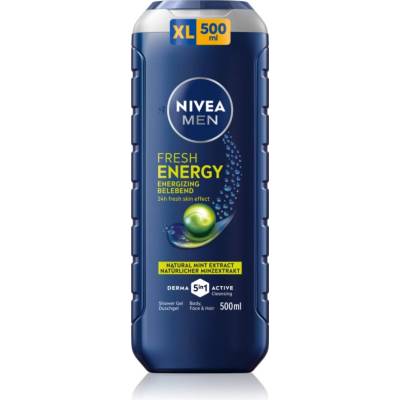 Nivea MEN Fresh Energy душ гел за мъже 500ml