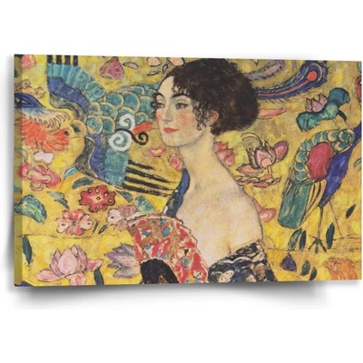 Sablio Obraz Dáma s vejárom - Gustav Klimt - 60x40 cm