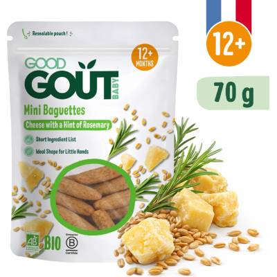 Good Gout BIO Mini bagetky s rozmarýnem a sýrem 70 g