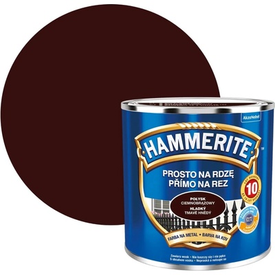 AkzoNobel Hammerite přímo na rez hladký tmavě hnědý 0,25l