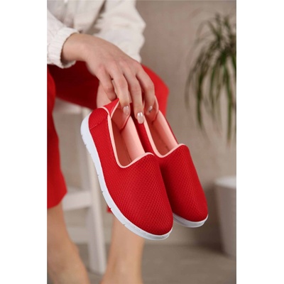 Moda Trend Дамски спортни обувки - Червени 301135 (301135_Червен)