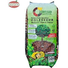 HappyGarden drevená štiepka jasno červená 50 l