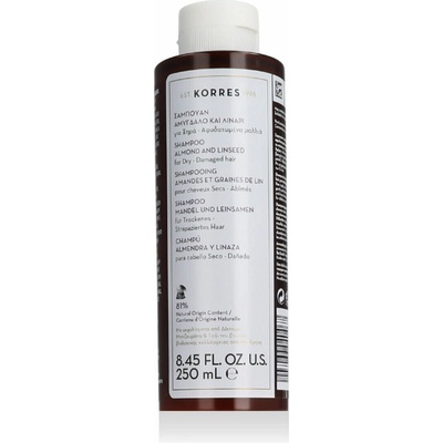 Korres Almond And Linseed Shampoo 250 ml