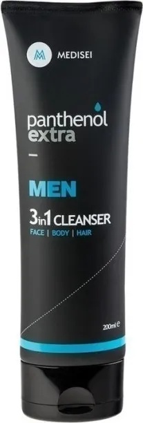 MEDISEI Душ - гел 3 в 1, Medisei Panthenol Extra Men 3 in 1 Cleanser 200ml