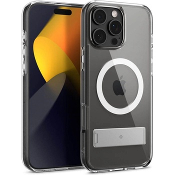 Spigen Magsafe Калъф за iPhone 16 Pro, Spigen Caseology Capella Kickstand Case, Прозрачен (ACS08185)