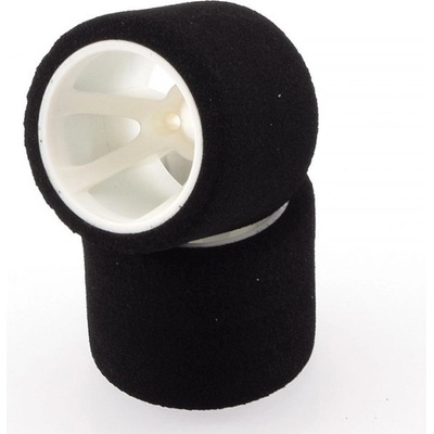 HOT RACE TIRES Mechové zadní gumy 1/12 bílý disk sh 30