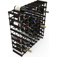 Stojan na víno RTA na 72 fliaš, čierny jaseň - pozinkovaná oceľ/zostavený WNRK4154