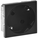 Legrand Контакт ШУКО 45° 16A 2 мод. цвят Черен Mosaic - 79355L (79355L)
