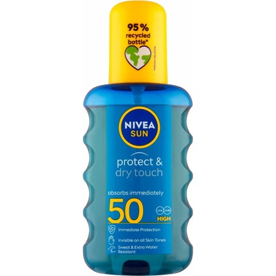 Nivea Sun Protect & Dry Touch neviditeľný spray na opaľovanie SPF50 200 ml