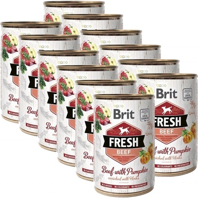 Brit Fresh Beef with Pumpkin 12 x 400 g