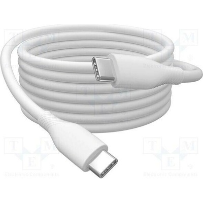 Digitus AK-300341-020-W USB 2.0, USB C vidlice,z obou stran, niklovaný, 2m, bílý
