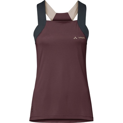 Vaude Дамска фланелка с къс ръкав за колоездене Vaude Women's Matera Top Cycling singlet - Dark Oak - размер 42 (EU) (156-1882-0615)