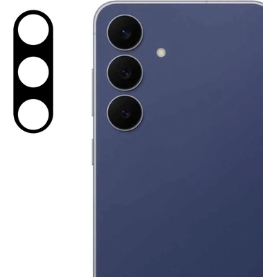 Techsuit Протектор камера за Samsung Galaxy S25 FE - Цяло стъкло на камерата - Черен