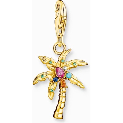 Thomas Sabo přívěsek charm Colourful palm tree gold 1934-488 7