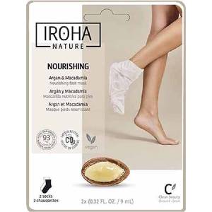 Iroha Nature Омекотяваща маска за крака с масло от арган, 1 чифт - baby