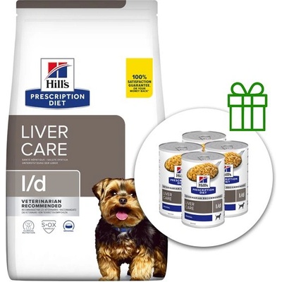 Hill's Hill s Prescription Diet l/d 10 кг + 4 консерви безплатно