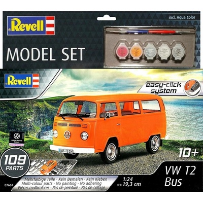Revell VW T2 Bus EasyClick System Model Set 1:24