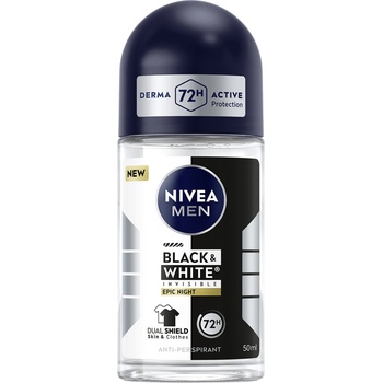 Nivea Men Рол-он дезодорант Black & White Invisible Epic Night, 50 ml