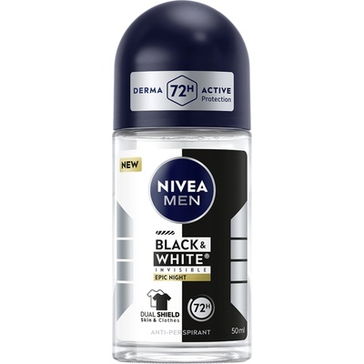 Nivea Men Рол-он дезодорант Black & White Invisible Epic Night, 50 ml