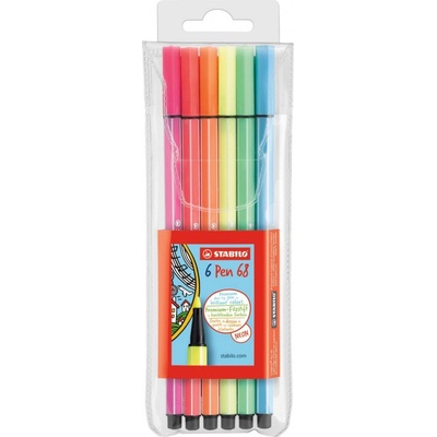 Stabilo Pen 68 1mm neon 6barev