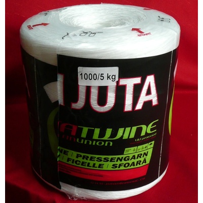 Špagát Juta PP 1 000, 10 000 dtex, 5000 g, dĺžka 4 750 m, pevnosť 54 kg, PROMO