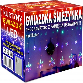 Svetelná clona 138 LED - multicolor
