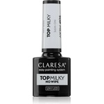 Claresa UV/LED Top Milky No Wipe гел топ лак за нокти 5 гр