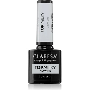 Claresa UV/LED Top Milky No Wipe гел топ лак за нокти 5 гр