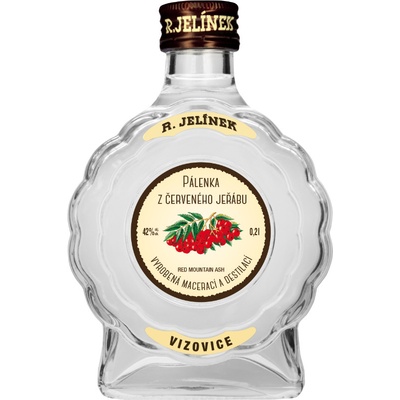 R. Jelínek Palenka z Červeného Jeřábu 42% 0,2 l (holá láhev)