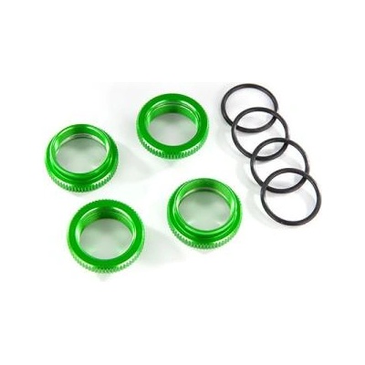 Traxxas Алуминиева зелена гайка за настройка на амортисьор Traxxas GT-Maxx (4)