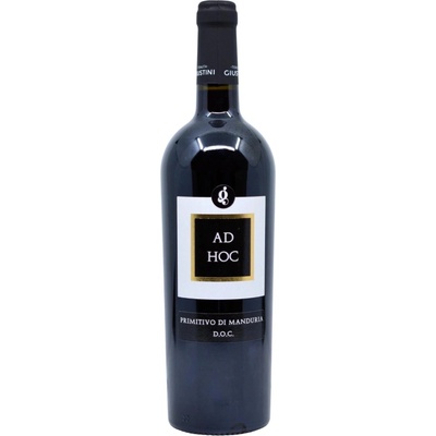 Tenuta Giustini AD HOC Primitivo di Manduria DOC Suché červené 2024 14,5% 0,75 l (holá láhev)