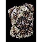 Sequin Art Творчески комплект Sequin Art - Изкуство с пайети, Мопс (1935) - baby
