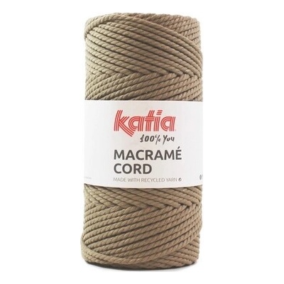 MACRAME CORD 4mm Katia Farby MACRAME CORD: 105 tmavá béžová